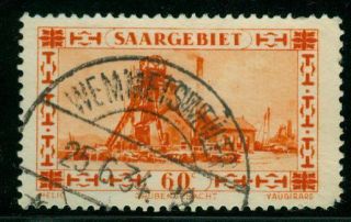 SAARLAND / SAARGEBIET / SARRE   Stempel WEMMETSWEILER auf Mi. Nr. 143
