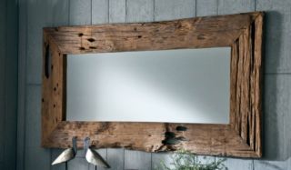 Teakholz Spiegel 150 cm x 80 cm Holzspiegel Teak