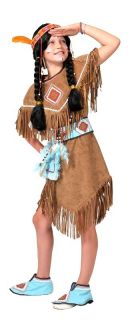 Indianerin Manita Kostüm Mädchen Kleid Indianer Western Karneval
