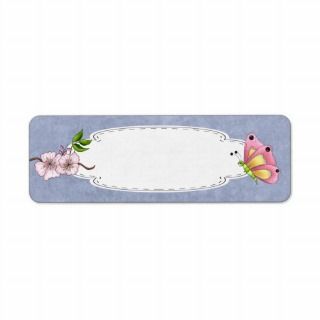 Cherry Blossom Butterfly Label