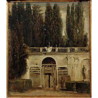 Garten der Villa Medici in Rom 91 x 105 Küche & Haushalt