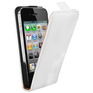 mumbi Premium Echt Ledertasche Flip Case für iPhone 4S 4von mumbi