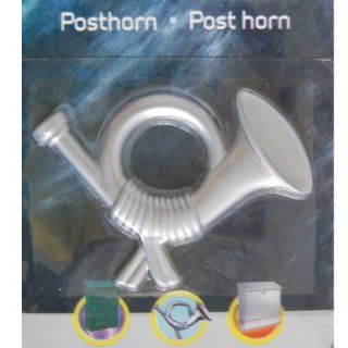 Posthorn Briefkasten Aufkleber Horn 114mmx80mm silber 