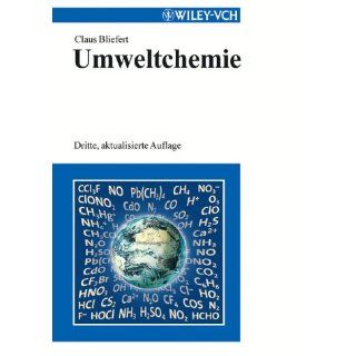 Umweltchemie Claus Bliefert Englische Bücher