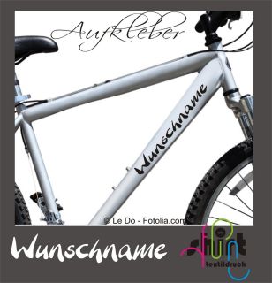 Name Wunschname Car Fahrrad Bike Aufkleber A 173