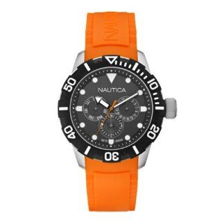 NAUTICA Armbanduhr NSR 101 Multifunction Black and Orange A13646G