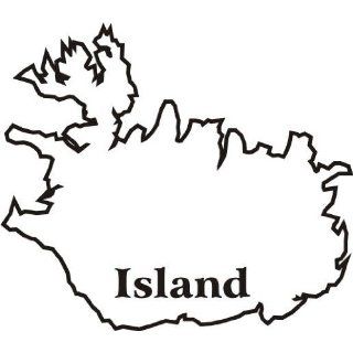 WANDTATTOO M055 Landkarte Island 120 x 102 cm Farbwahl 48 Farben