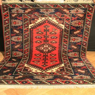 Antiker Edeler Handgeknuepfter Perser Teppich Kazak Kasak Kaukasus