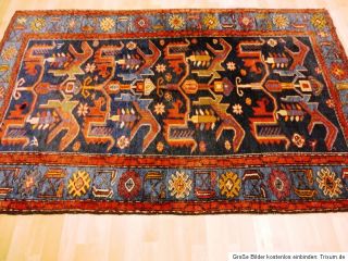 Antiker alter Malayer Sarough NATURFARBEN Carpet Orient Teppich