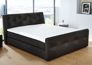 Mirados 180x200 cm Schwarz Bett mit Matratze 180 cm