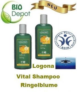 Logona Naturkosmetik 2x250ml Vital Shampoo Ringelblume Natur Kosmetik