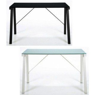 Design Schreibtisch 125 x 65 cm Computertisch aus Glas Farbe wählbar