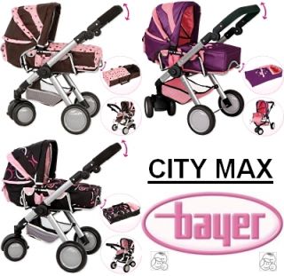 Bayer Design Kombi Puppenwagen City Max   Farbwahl NEU   mit