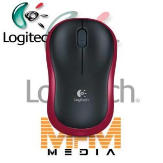 Logitech Wireless Mouse M185 Maus Kabellos Rot Nano Plug&Play Ohne OVP