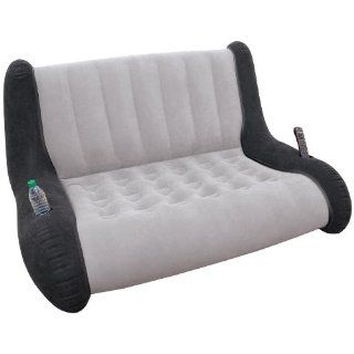 Intex Sofa Lounge Grey, 155 x 117 x 74 cm (L x B x H), 2 in 1 Ventil