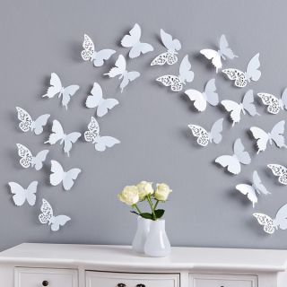 Schmetterlinge Ornament   3D Wanddeko Wandtatto Deko Tiere