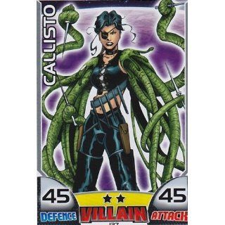 Topps MARVEL Hero Attax 127 CALLISTO Villain Card: 