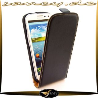 Galaxy S3 Flip Leder Tasche Schutz Hülle Etui Case 204 204Y