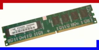 1GB PC3200 DDR400 400MHz 184 Pin 1 GB DDR SD RAM Memory