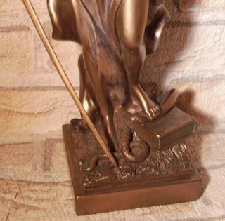 Justitia Waage Schwert Justizia Echt Bronze patiniert