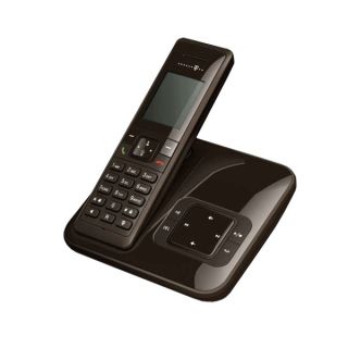 Telekom Sinus A 205 Schnurlostelefon mit Anrufbeantworter braun