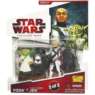 Star Wars Clone Wars   Yoda & Clone Trooper JEK Spielzeug