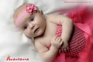 Baby Mädchen Haarband Stirnband Schleife PINK NEU 211
