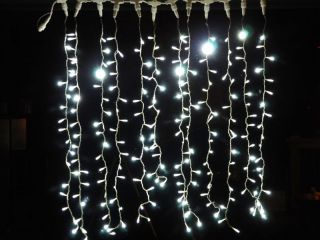 216 LED Lichterketten Vorhang 1m² BLAU