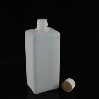 10 Stück Kunststoff Flaschen Rechteckflaschen 1000ml aus milchigem
