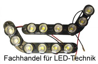 Positionsbeleuchtung 2 X 6 LED SMD Power L  Style Form Lampen kein