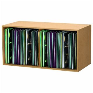Glorious Record Box beige 230 Schrägansicht links gefüllt (Abbildung