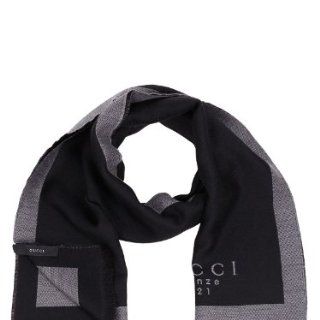 Gucci Schal (M 07 Sc 27724)   One Size   schwarz grau