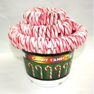 Candy Canes Zuckerstangen 14 g rot weiss 144 Stück im Eimer 