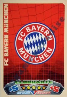 235 Clubkarte   Bayern München   Match Attax Bundesliga 2012/13
