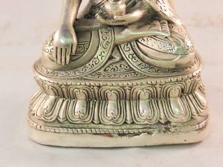 B238 China Tibet Bronze Messing Buddha Shakyamuni Medizin Buddha