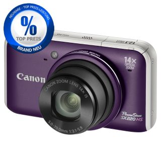 PowerShot SX220 HS Violett Lila Digitalkamera Neu 8GB SX 220 HS