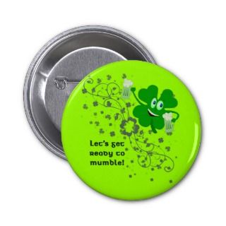 Funny St Patricks Day Button