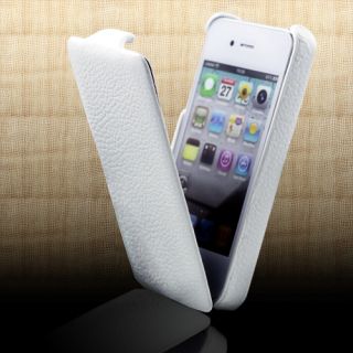 Edles Lederetui Lederhülle Fliptasche Echtes Leder für iPhone 4 & 4S