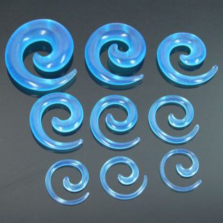 Spirale Schnecke Piercing EXPANDER/1,6  10 mm/Aqua/241