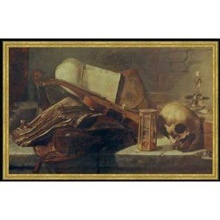 Bild mit Rahmen Harmensz van Rijn Rembrandt, Stilleben mit Büchern