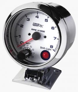 Car Sport 90mm Rev Counter Tachometer With Shift Light
