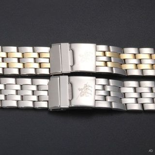 NEU Edelstahl Uhrenarmband Uhrenarmbänder Stegbreit 24mm