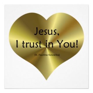 Divine Mercy   Jesus I trust in You  Poster
