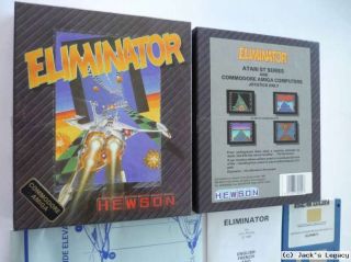 Eliminator by HEWSON near MINT Commodore Amiga vintage Game Spiel Jeux