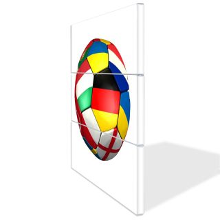 Farbige Magnetwand Fussball EM Wunschmotiv mehrteilig Magnet elegant
