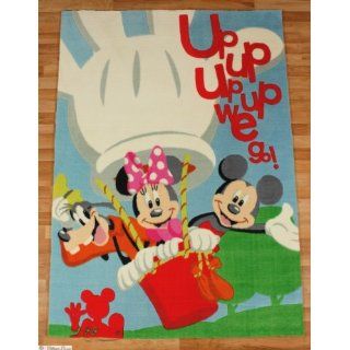 Handtuft Teppich DISNEY Mickey Mouse Micky Maus 120x170 cm blau