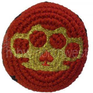HACKY SACK GUATE FOOTBAG EMBROIDERED BRASS KNUCKLES NEW