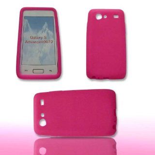 Silikon Case Handy Tasche Pink für Samsung Galaxy S Advance GT i9070