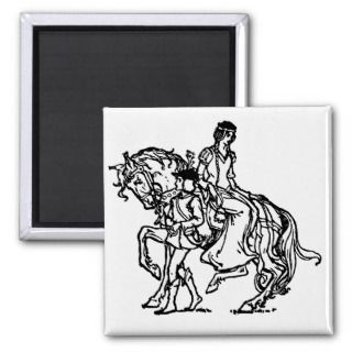 Page Leading Ladys Horse Refrigerator Magnets