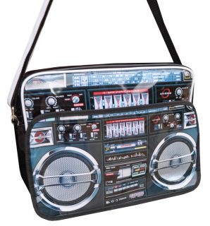 Ghetto Blaster Radio Boom Box Postman Laptop Carry Bag